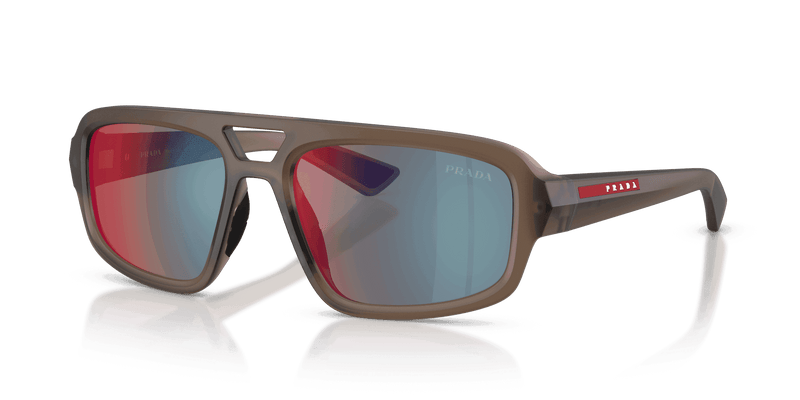 Prada Linea Rossa PS B11SU in Frosted Brown / Red/Blue (29F21A) - Alternate View