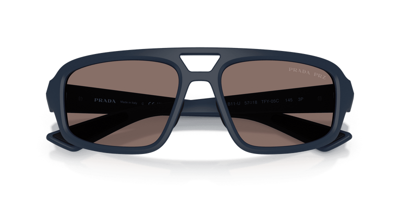 Prada Linea Rossa PS B11SU in Rubber Blue / Dark Polar (TFY05C) - Alternate View