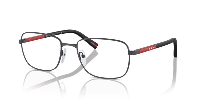 Prada Linea Rossa PS 52QV in Grey Rubber / Demo Lens (06P1O1) - Front View