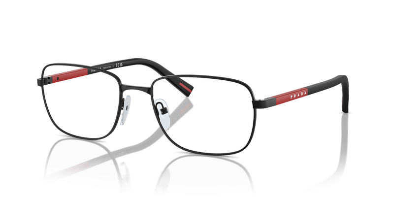 Prada Linea Rossa PS 52QV in Black Matte / Demo Lens (1BO1O1) - Alternate View