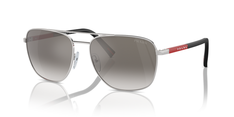 Prada Linea Rossa PS 54ZS in Silver - Front View