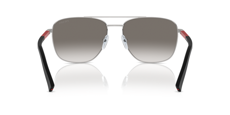 Prada Linea Rossa PS 54ZS in Silver - Temple Detail