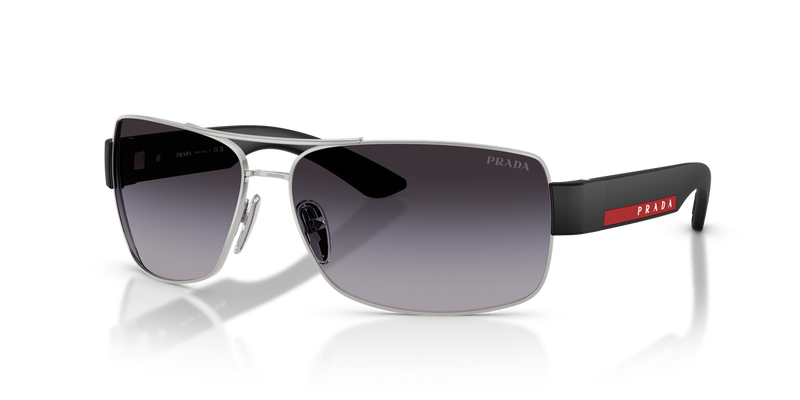Prada Linea Rossa PS B52S in Silver / Grey Gradient (1BC09U) - Alternate View