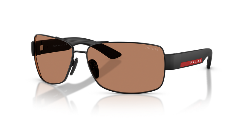 Prada Linea Rossa PS B52S in Matte Black / Brown (1BO20D) - Alternate View