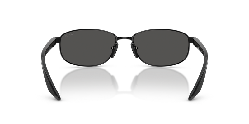 Prada Linea Rossa PS B53S in Black / Full Black (1AB08Z) - Temple Detail