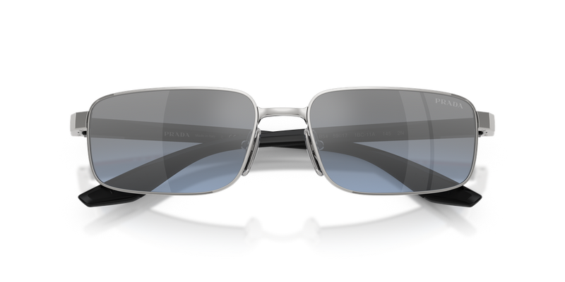 Prada Linea Rossa PS B54S in Silver / Blue/Silver Mirror (1BC11A) - Alternate View