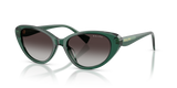 Transparent Green / Gradient Grey (61868G)
