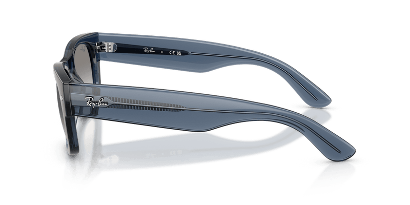 Ray-Ban MEGA WAYFARER II RB0832S in Transparent Dark Blue / Clear Gradient Grey (684532) - Temple Detail
