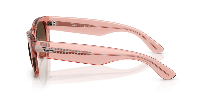 Ray-Ban MEGA WAYFARER II RB0832S in Transparent Pink / Light Brown Gradient Black (684843) - Alternate View