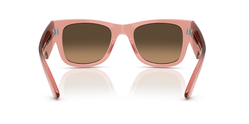 Ray-Ban MEGA WAYFARER RB0840S in Transparent Pink / Light Brown Gradient Black (684843) - Alternate View