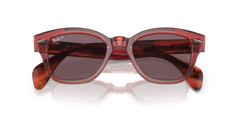 Ray-Ban RB0880S in Transparent Pink - Side View