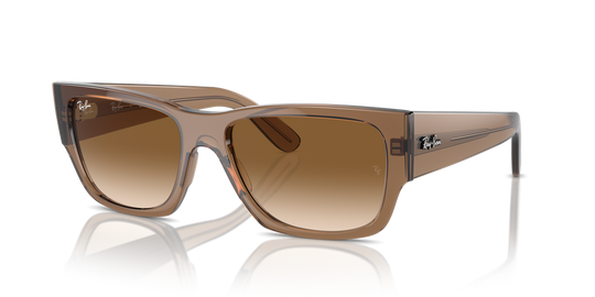 Ray-Ban CARLOS - Transparent Light Brown / Clear & Brown (664051)