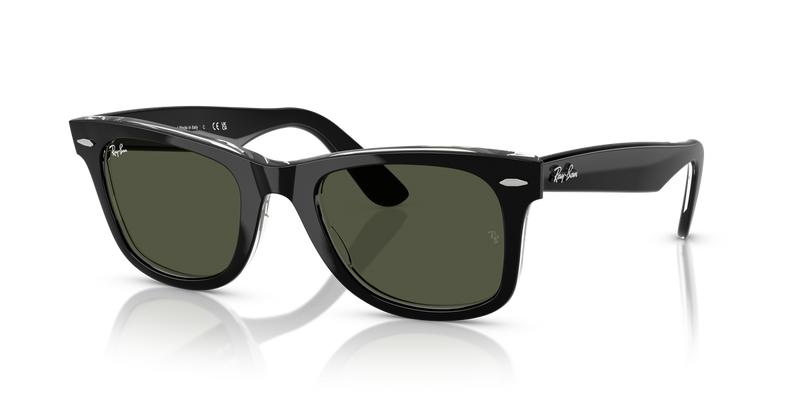 Ray-Ban WAYFARER in Black On Transparent - Alternate View