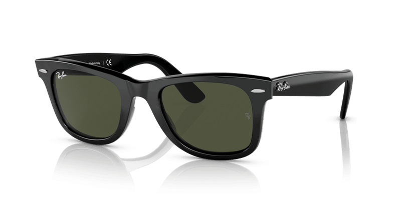 Ray-Ban WAYFARER RB2140 in Black / Green (135831) - Alternate View