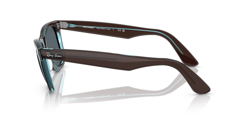 Ray-Ban WAYFARER RB2140 in Brown On Transparent Blue / Blue (1446R5) - Alternate View