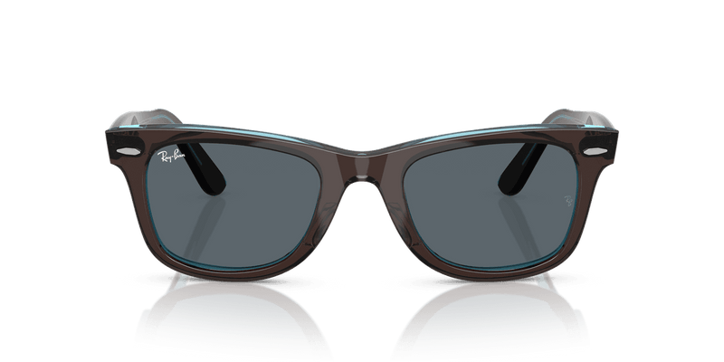 Ray-Ban WAYFARER RB2140 in Brown On Transparent Blue / Blue (1446R5) - Alternate View