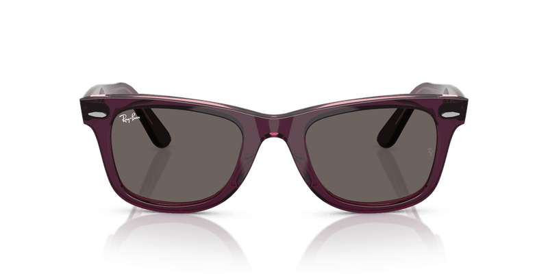 Ray-Ban WAYFARER RB2140 in Violet On Transparent Pink / Dark Grey (1447B1) - Alternate View