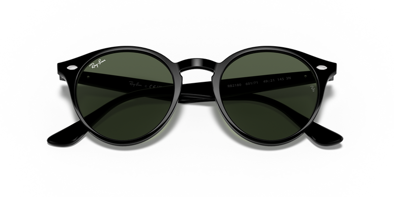 Ray-Ban RB2180 in Black / Dark Green (601/71) - Alternate View