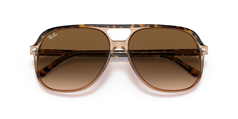Ray-Ban BILL in Havana On Transparent Brown / Light Brown Gradient (129251) - Alternate View