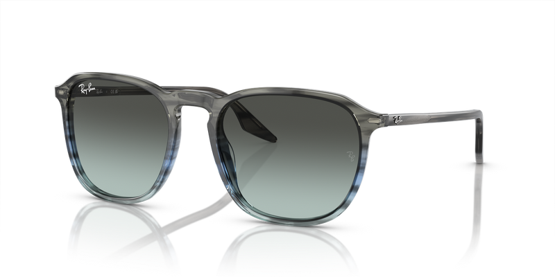 Ray-Ban RB2203 in Striped Grey & Blue - Front View