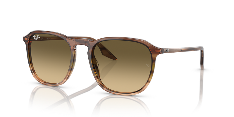 Ray-Ban RB2203 in Striped Brown & Green - Alternate View