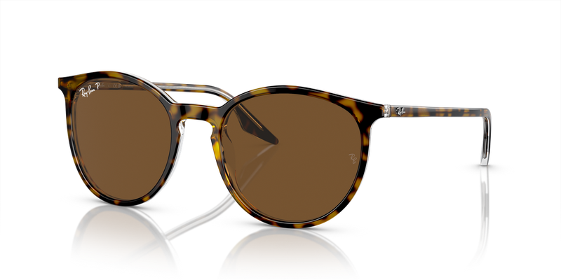 Ray-Ban RB2204 in Havana On Transparent / Brown Polarized (139357) - Front View