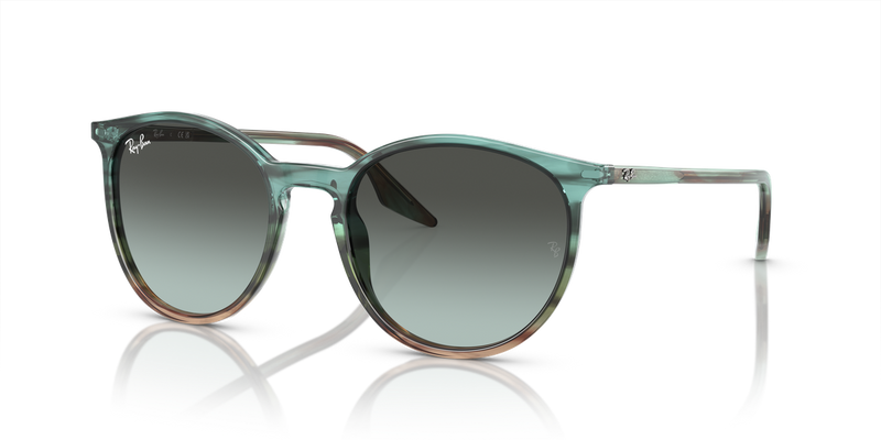 Ray-Ban RB2204 in Striped Blue & Green / Blue Vintage (1394GK) - Alternate View