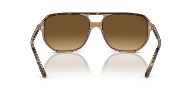 Ray-Ban BILL ONE in Havana On Transparent Brown / Brown Polarized (1292M2) - Temple Detail
