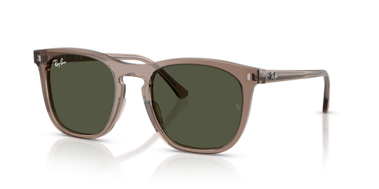 Ray-Ban RB2210F - Transparent Light Brown / Green (845731)