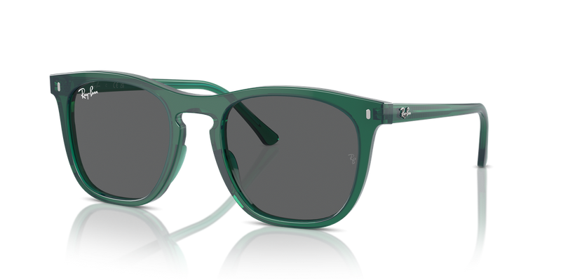Ray-Ban RB2210 in Transparent Green / Dark Grey (6615B1) - Alternate View