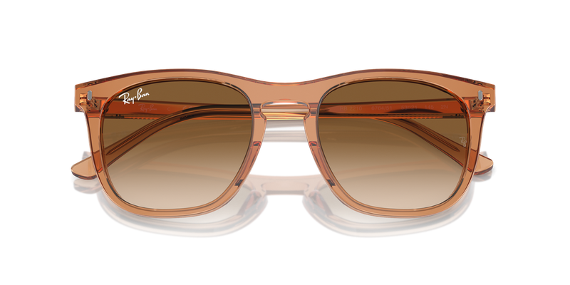 Ray-Ban RB2210 in Transparent Brown / Clear & Brown (676451) - Alternate View