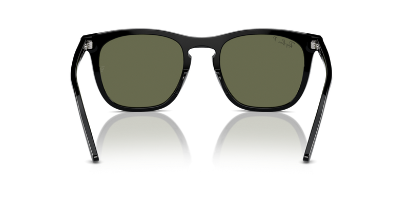 Ray-Ban RB2210 in Black / Green Polarized (901/58) - Alternate View
