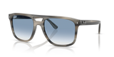 Grey Havana / Clear Gradient Blue (14243F)