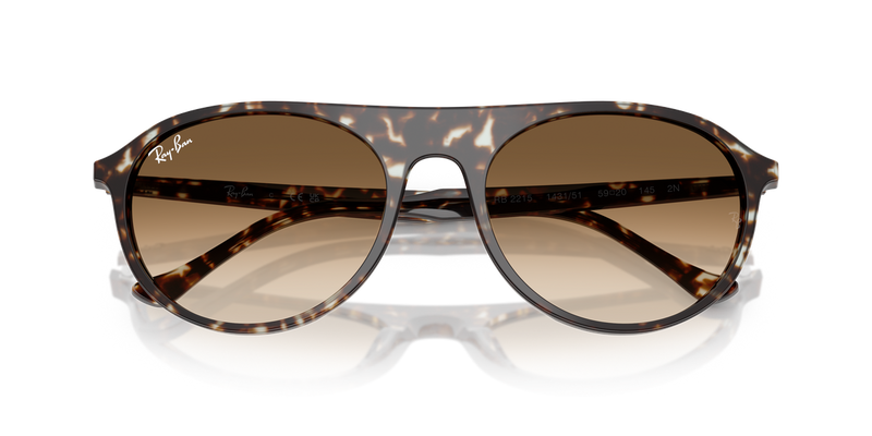 Ray-Ban RB2215 in Havana Yellow Turtle - Alternate View