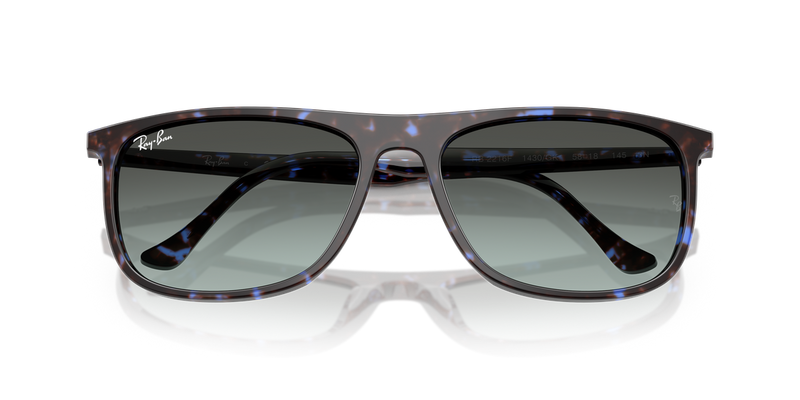 Ray-Ban RB2216F in Havana Blue Turtle - Side View