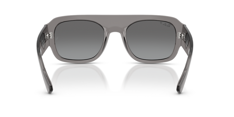 Ray-Ban RB2218 in Transparent Grey / Grey Mirror Gradient Silver Polarized (668482) - Alternate View