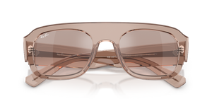 Transparent Light Brown / Brown Mirror Silver Gradient (67278Z)