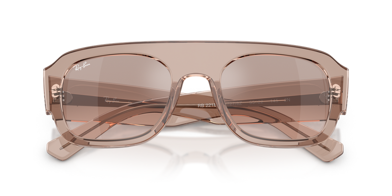 Ray-Ban RB2218 in Transparent Light Brown / Brown Mirror Silver Gradient (67278Z) - Alternate View