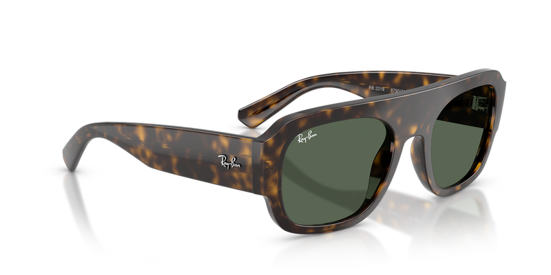 Ray-Ban RB2218 in Havana / Green (679071) - Alternate View