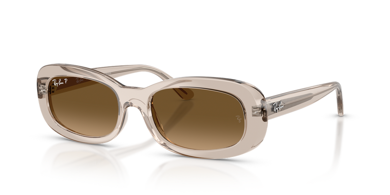 Ray-Ban RB2221F in Transparent Beige - Front View