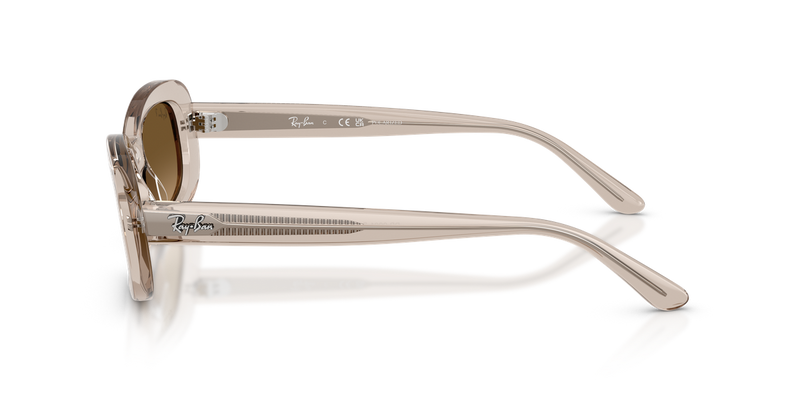 Ray-Ban RB2221F in Transparent Beige - Back View