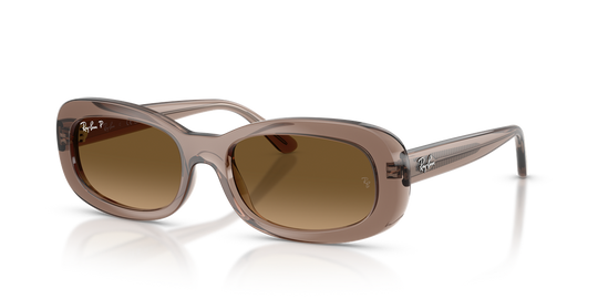 Ray-Ban RB2221 - Transparent Beige / Gradient Brown Polarized (6827M2)