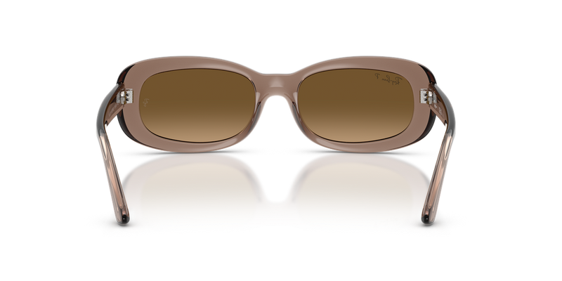 Ray-Ban RB2221 in Transparent Beige / Gradient Brown Polarized (6827M2) - Temple Detail
