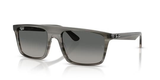 Ray-Ban RB2222F - Striped Grey / Gradient Grey (143871)
