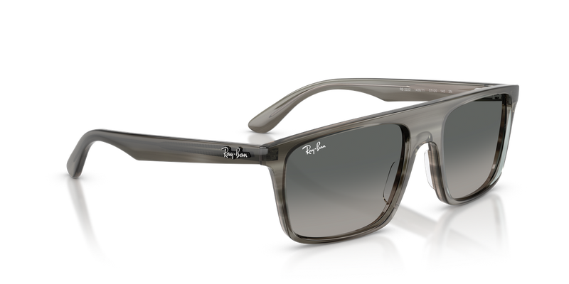 Ray-Ban RB2222 in Striped Grey / Gradient Grey (143871) - Alternate View