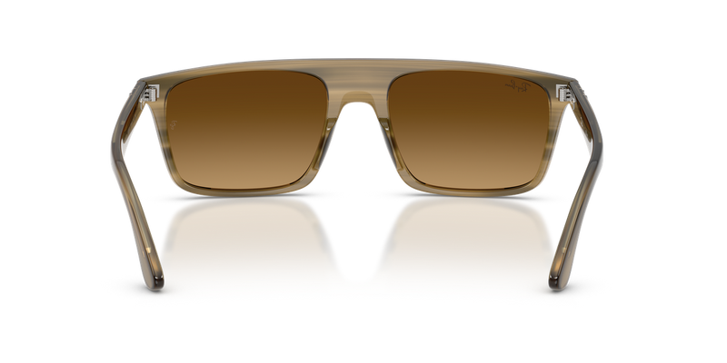 Ray-Ban RB2222 in Striped Green / Gradient Brown (143985) - Alternate View