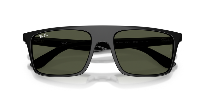Ray-Ban RB2222 in Black / Green (901/31) - Alternate View