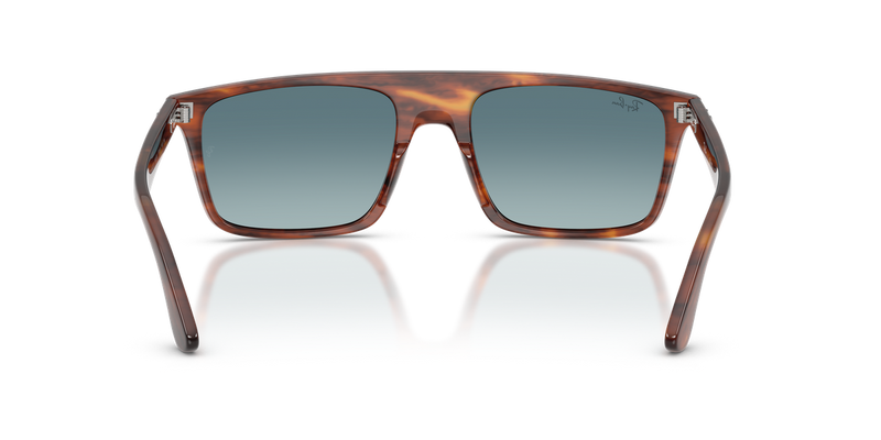Ray-Ban RB2222 in Striped Havana / Blue Gradient Grey (954/3M) - Alternate View