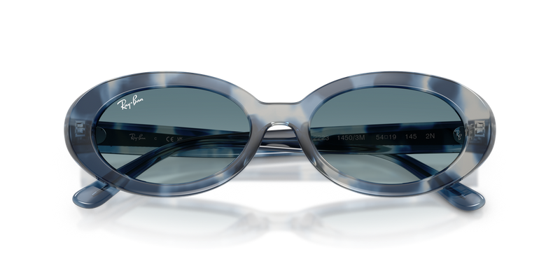 Ray-Ban RB2223F in Opal Blue Havana - Alternate View