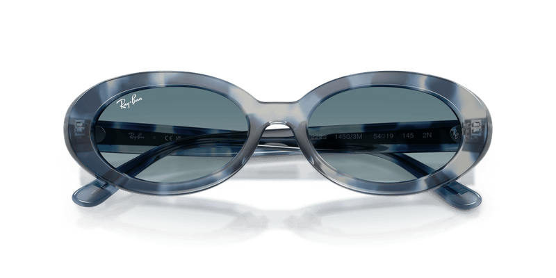 Ray-Ban RB2223 in Opal Blue Havana / Blue Gradient Grey (14503M) - Alternate View